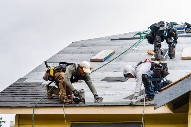 Professional Gutter Installation technician working in Coaldale, PA
